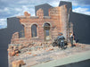 Dioramas Plus 19 1/35 Italian Street Ruined Building Front with Inclined Base (8"x10.5")