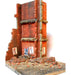 Dioramas Plus 22 1/35 Stalingrad Shakedown Ruined Walls, Rebar, Rubble with Base (8"x10")