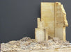 Dioramas Plus 9 1/35 Ruined Brick Corner Building Section (5"x4"x6")