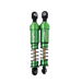 Dlux 58092 Green Short 92mm Shock (1 Pair)