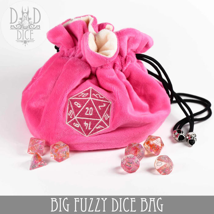 DND DICE Big Fuzzy Dice Bag ( 6 Colors )
