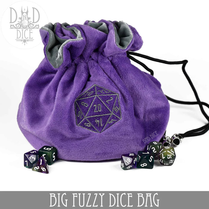 DND DICE Big Fuzzy Dice Bag ( 6 Colors )
