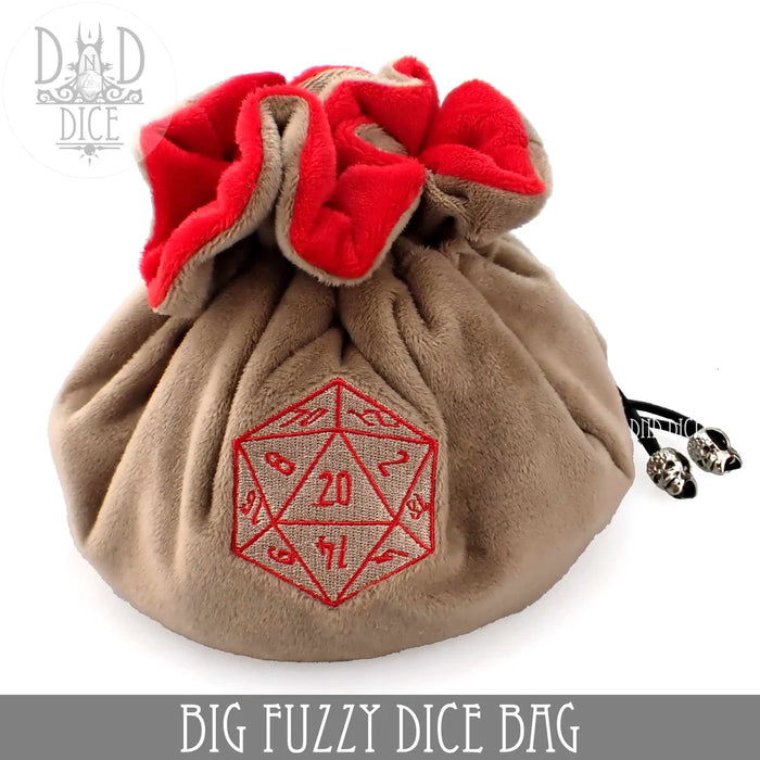 DND DICE Big Fuzzy Dice Bag ( 6 Colors )