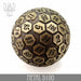 DND DICE Metal D100  brass
