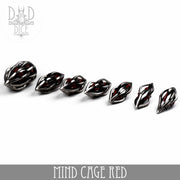DND DICE Mind Cage Red - Metal Dice Set (Gift Box)