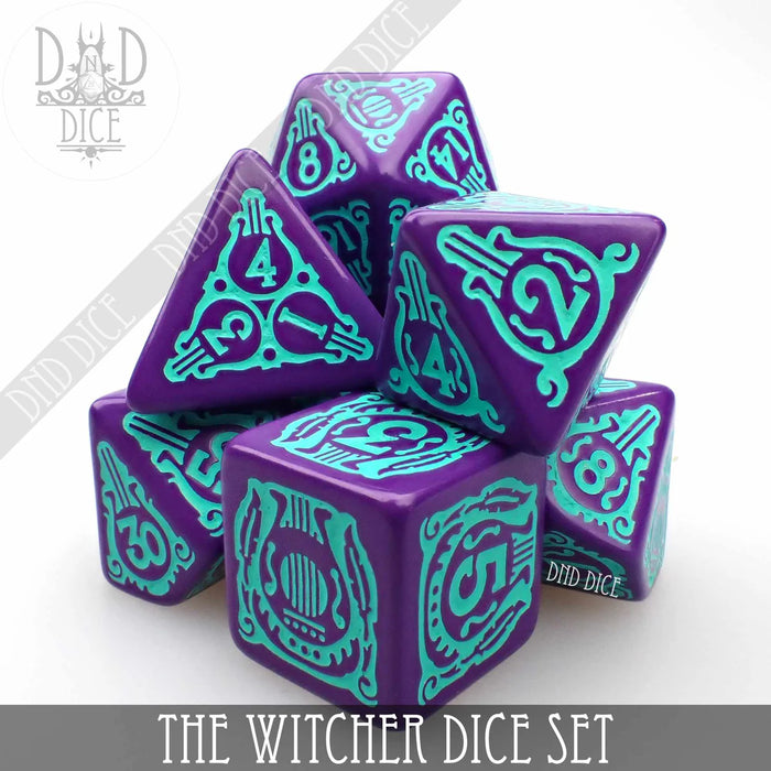 DND DICE The Witcher Dice Set and Coin - Dandelion / Jaskier