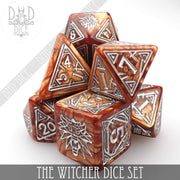 DND DICE The Witcher Dice Set and Coin - Geralt