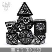 DND DICE The Witcher Dice Set and Coin - Geralt