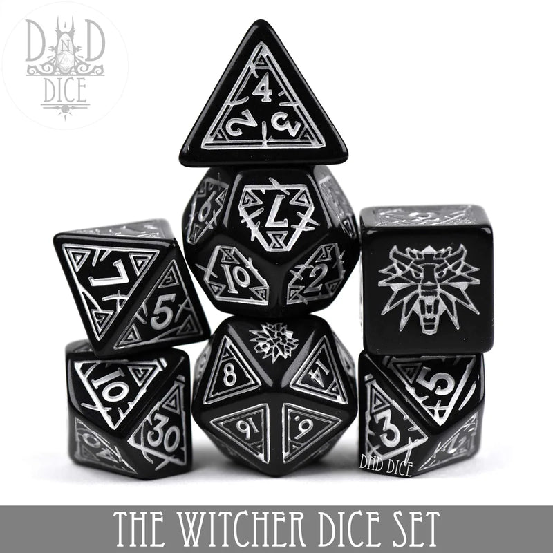 DND DICE The Witcher Dice Set and Coin - Geralt