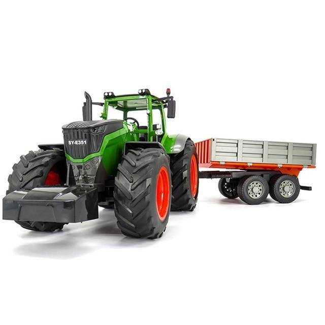 Double E 354 1/16 R/C Tractor with Wagon Farm Toy