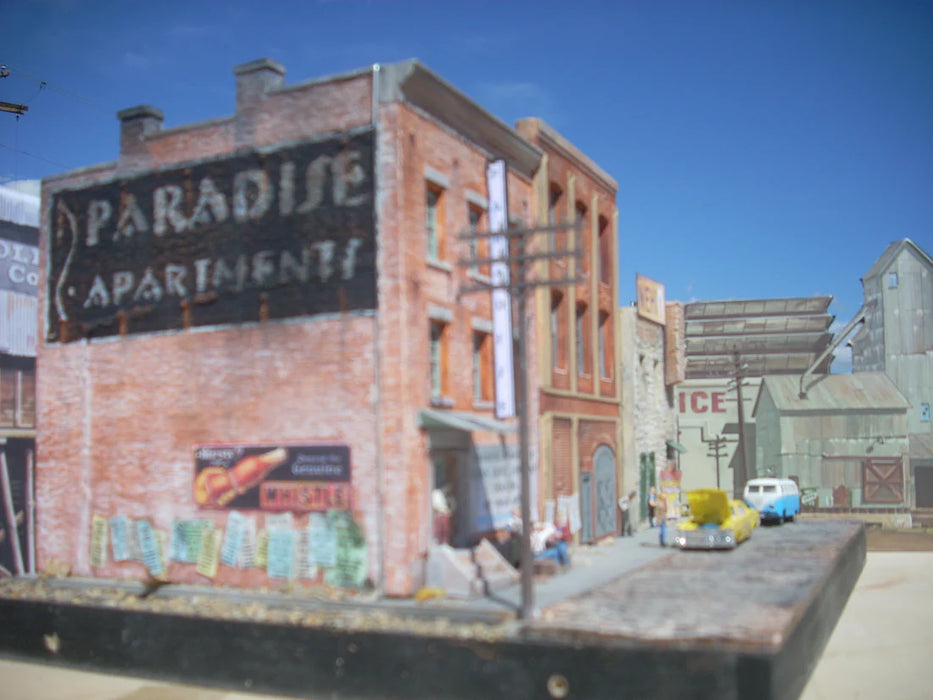 Downtown Deco 1026 HO Scale Skid Row Part 1 Cast Hydrocal Building Kit