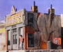 Downtown Deco 1029 HO Scale Bongo's Pool Hall Cast Hydrocal Building Kit