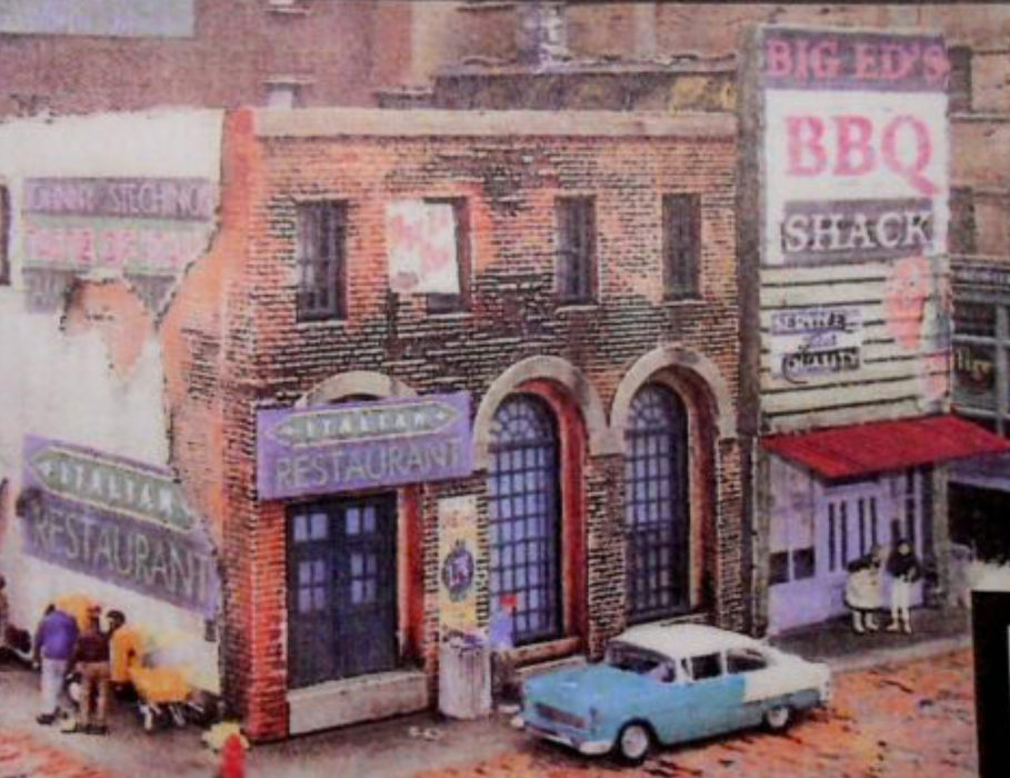 Downtown Deco 1031 HO Scale Blair Avenue Part 2 Cast Hydrocal Building Kit