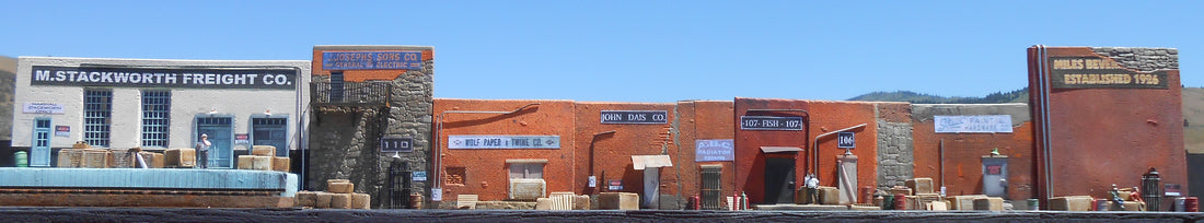 Downtown Deco 1066 HO Scale Downtown Alleyway Flat Cast Hydrocal Building Kit