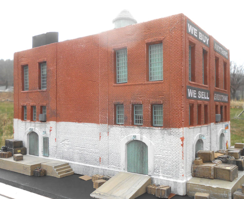 Downtown Deco 1073 HO Scale Ramones Salvage Cast Hydrocal Building Kit