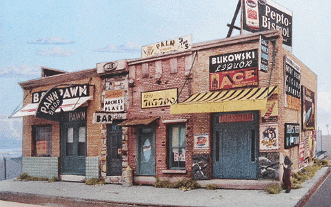 Downtown Deco 2000 N Scale Addams Avenue One Cast Hydrocal Building Kit