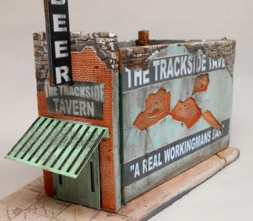 Downtown Deco 2009 N Scale The Trackside Tavern Cast Hydrocal Building Kit