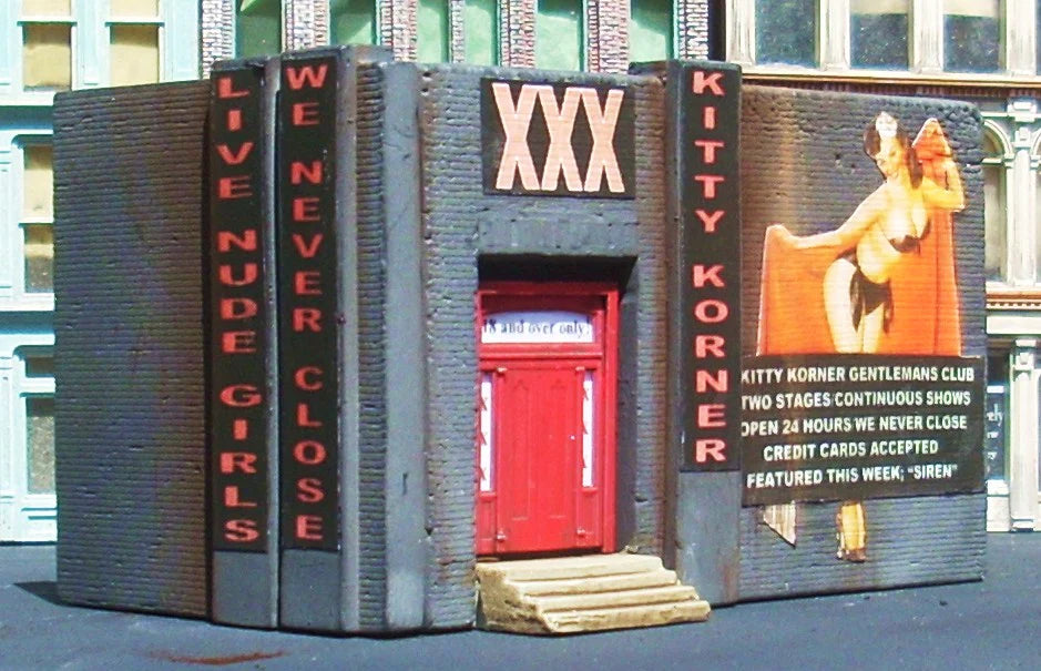 Downtown Deco 2015 N Scale Kitty Korner Cast Hydrocal Building Kit