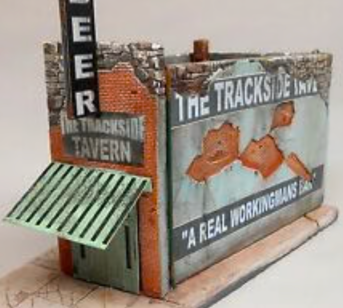 Downtown Deco 46 O Scale The Trackside Tavern Cast Hydrocal Building K ...