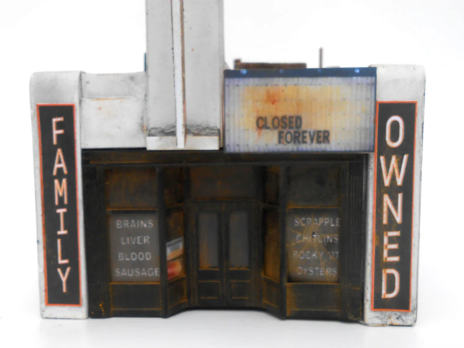 Downtown Deco 59 O Scale Von Eerie's Restaurant Cast Hydrocal Building Kit