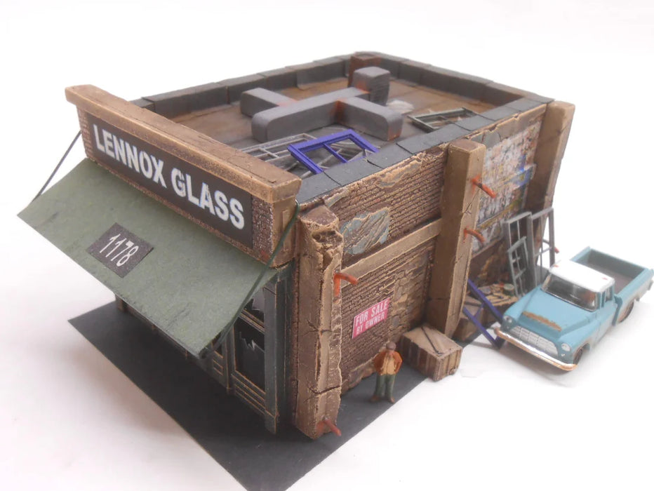 Downtown Deco 62 O Scale Lennox Glass Cast Hydrocal Building Kit