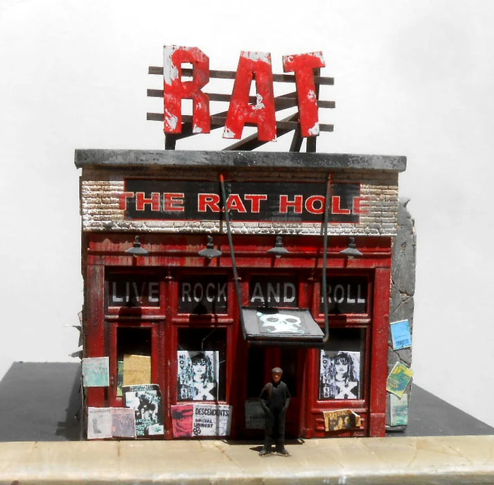 Downtown Deco 64 O Scale Rat Hole Cast Hydrocal Building Kit