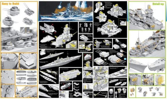 Dragon Models 1040 1/350 German Battleship Scharnhorst 1943 (SmartKit) Model Ship Kit