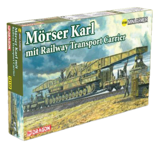 Dragon Models 14132 1/44 Mörser Karl mit Railway Transport Carrier Model Kit