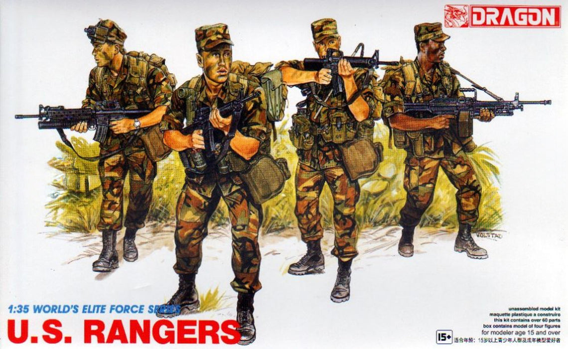 Dragon Models 3004 1/35 U.S. Rangers Figures Model Kit