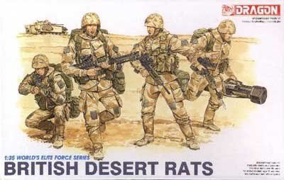 Dragon Models 3013 1/35 British Desert Rats Figures Model Kit