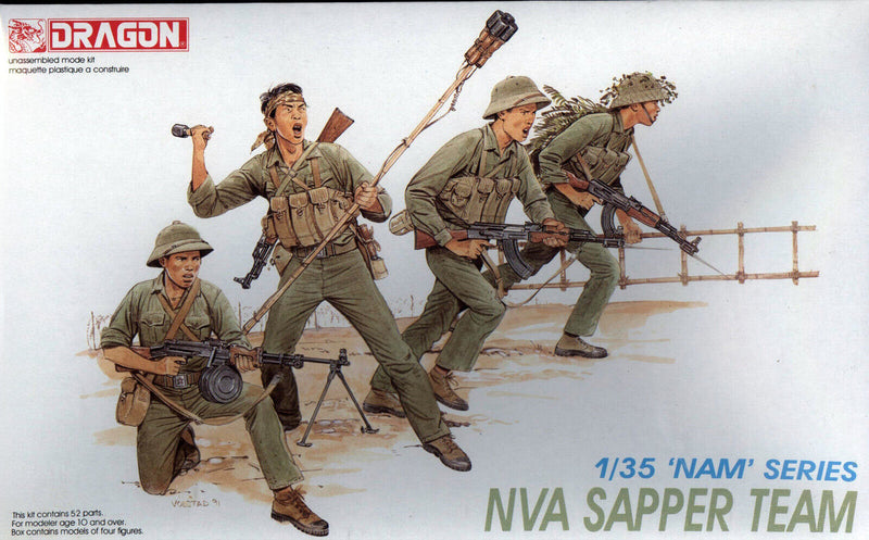 Dragon Models 3308 1/35 NVA Sapper Team Figures Model Kit