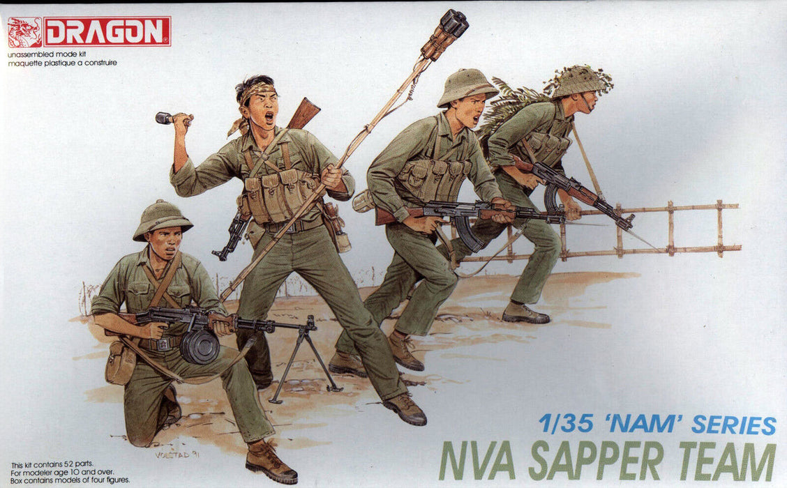Dragon Models 3308 1/35 NVA Sapper Team Figures Model Kit