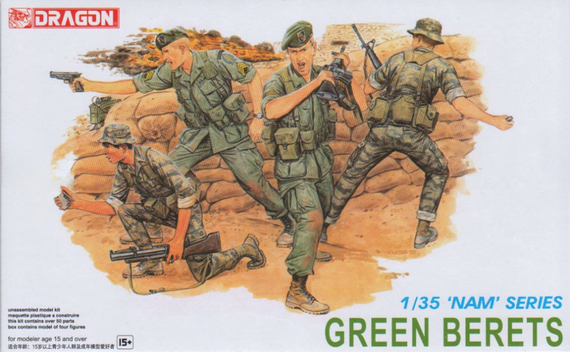 Dragon Models 3309 1/35 Green Berets Figures Model Kit