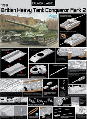 Dragon Models 3555 1/35 British Heavy Tank Conqueror Model Kit