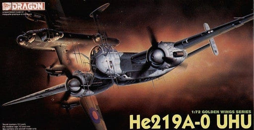 Dragon Models 5005 1/72 German Heinkel He219A-0 Uhu Model Aircraft Kit