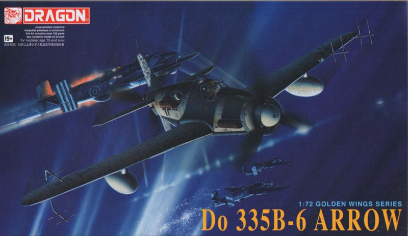 Dragon Models 5010 1/72 German Dornier Do 335B-6 Arrow Model Aircraft Kit