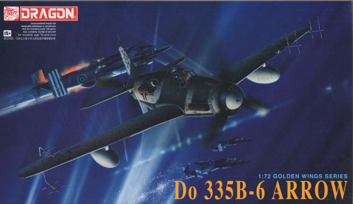 Dragon Models 5010 1/72 German Dornier Do 335B-6 Arrow Model Aircraft Kit