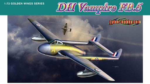 Dragon Models 5085 1/72 DH Vampire FB.5 RAF Fighter Model Aircraft Kit