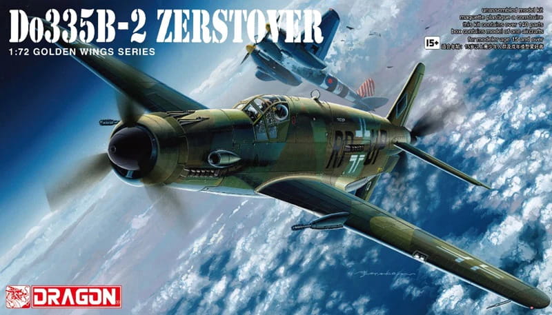 Dragon Models 5124 1/72 German Dornier Do335B-2 Zerstover Model Aircraft Kit