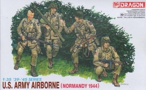 Dragon Models 6010 1/35 U.S. Army Airborne (Normandy 1944) Figures Model Kit