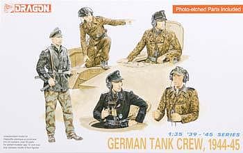 Dragon Models 6014 1/35 German Tank Crew 1944-45 Figures Model Kit