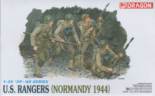 Dragon Models 6021 1/35 U.S. Rangers Figures (Normandy 1944) Model Kit