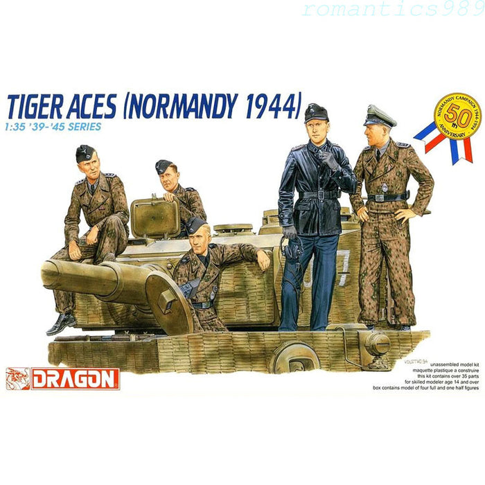 Dragon Models 6028 1/35 Tiger Aces Figures (Normandy 1944) Model Kit