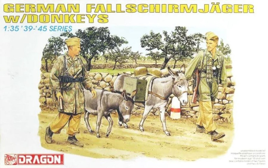 Dragon Models 6077 1/35 German Fallschirmjager with Donkeys Model Kit