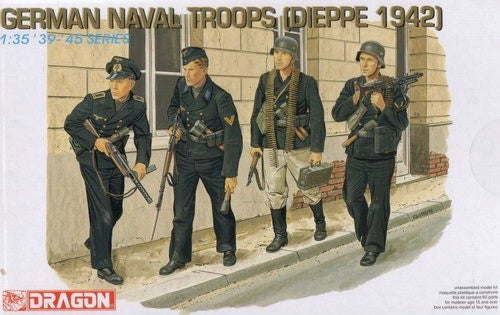 Dragon Models 6087 1/35 German Naval Troops (Dieppe 1942) Model Kit
