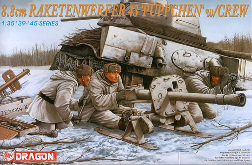 Dragon Models 6097 1/35 8.8cm Raketenwerfer 43 ('Puppchen') with Crew Model Kit