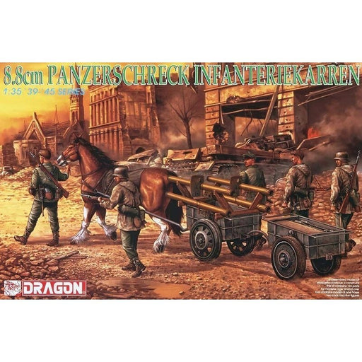Dragon Models 6104 1/35 8.8cm Panzerschreck Infanteriekarren Model Kit
