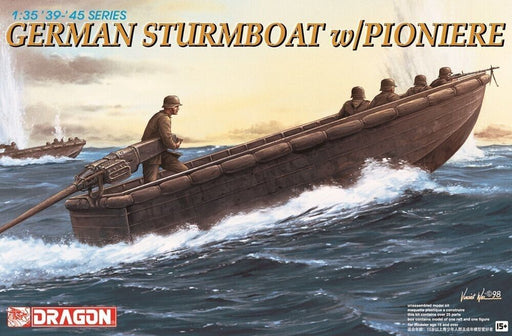 Dragon Models 6108 1/35 German Sturmboat with Pioniere Model Kit