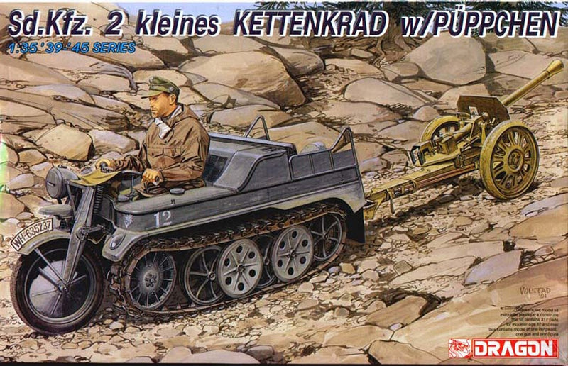 Dragon Models 6114 1/35 Sd.Kfz.2 kleines Kettenkrad w/Puppchen Model Kit