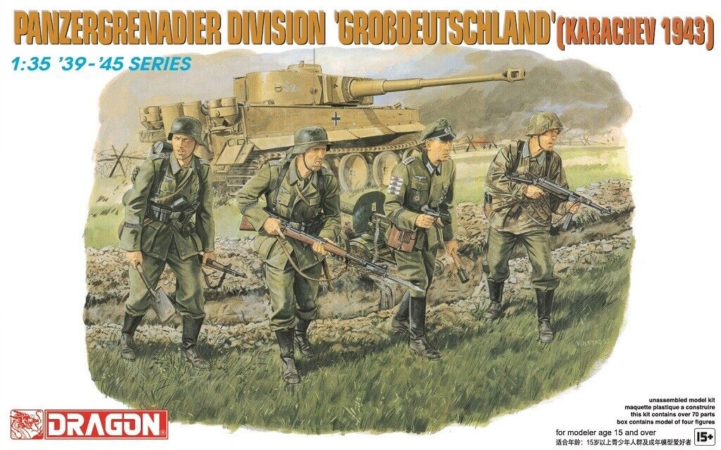 Dragon Models 6124 1/35 Panzergrenadier Division 'Grosdeutschland' (Karachev 1943) Model Kit